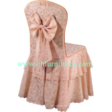 Round Back Nice Chair Cover with Bow (YC-856)
